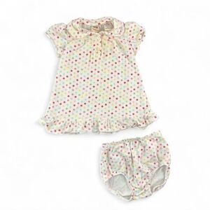 Baby Flower Top & Diaper Cover Set size 6-9 months